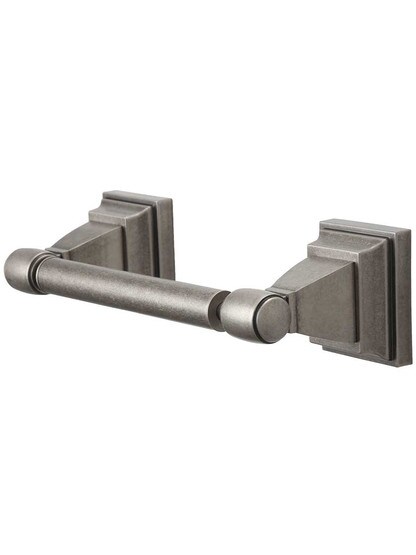 Stratton Toilet Paper Holder in Antique Pewter.
